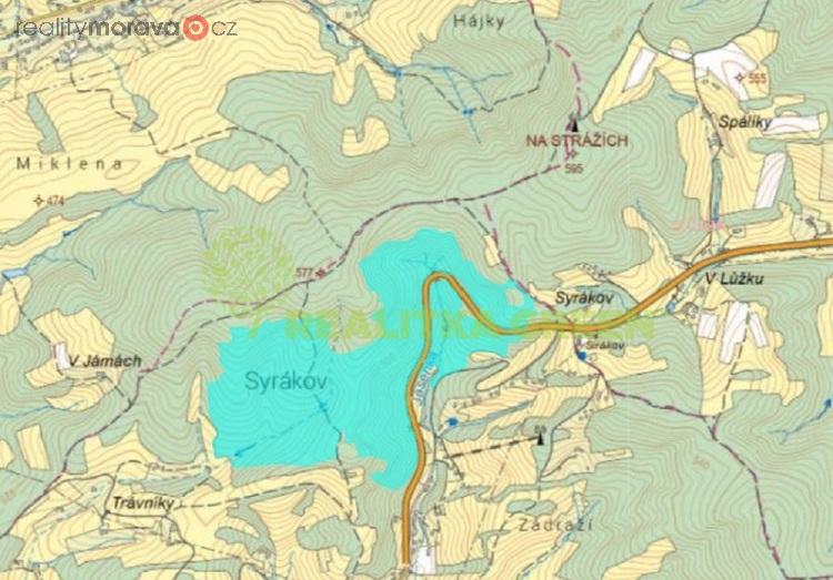 Lesní pozemek, podíl id. 3/784, k.ú. Jasenná na Moravě, CP 451140 m2