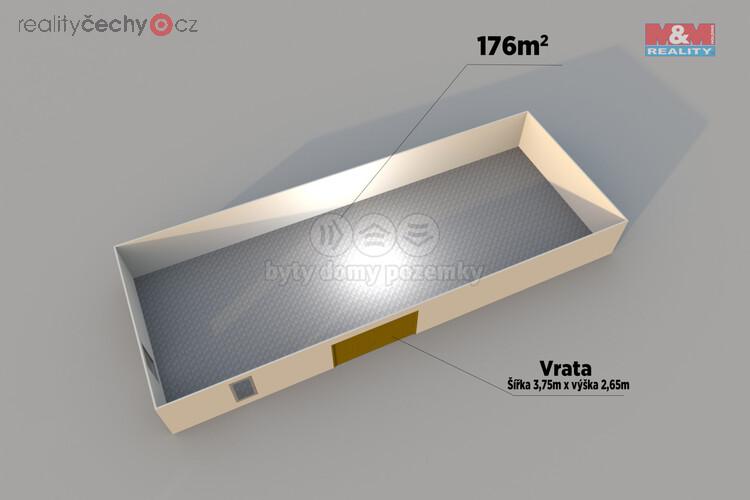 Pronájem skladu, 176 m2, Rakovník, ul. Lubenská