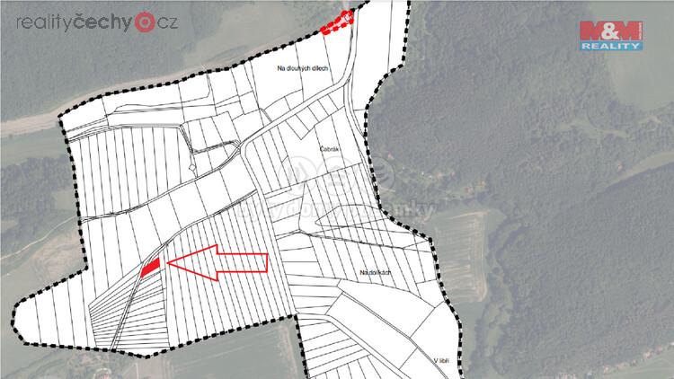 Prodej pole, 561 m2, Lety