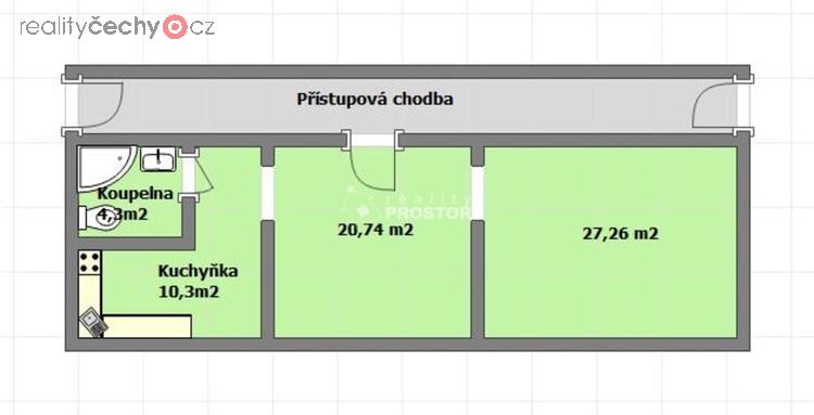 Prodej nebytového prostoru v osobním vlastnictví 62 m2, suterén bytového domu, Zvánovická, Praha 4