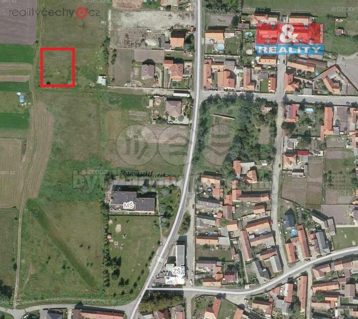 Prodej pozemku k bydlení, 1400 m2, Dřísy, ul. Luční