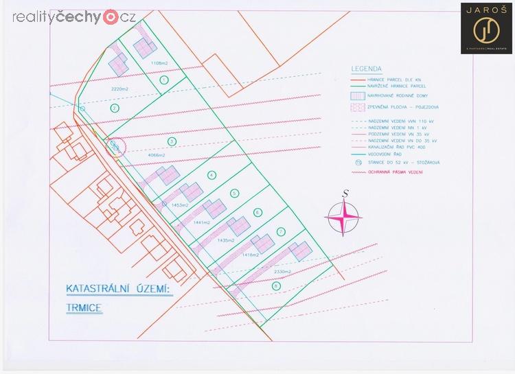 Zastavovací studie RD Trmice