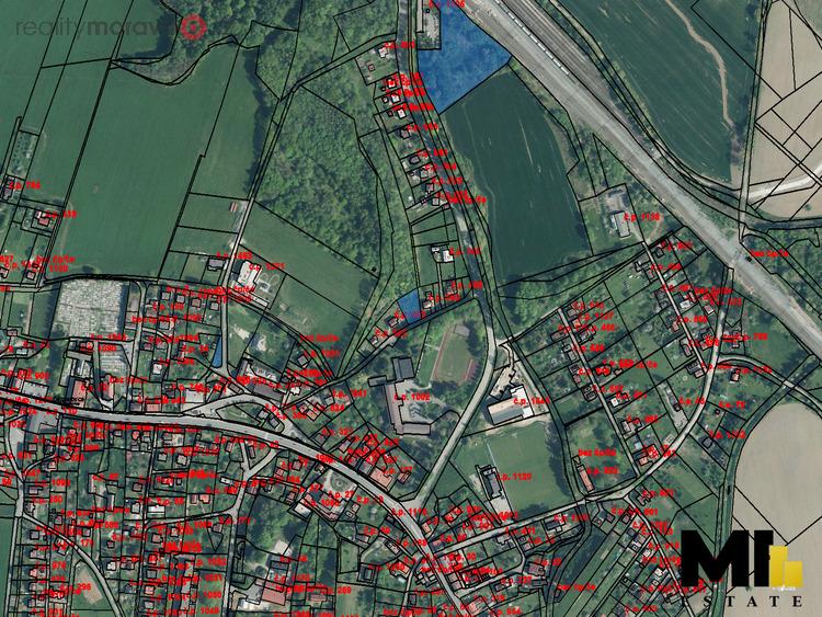 Prodej podílu 1/2 stavebních pozemků 6312 m2 v obci Dětmarovice, okres Karviná