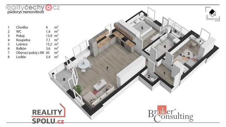 Prodej byty 3+kk, 89 m2 - Pelhřimov