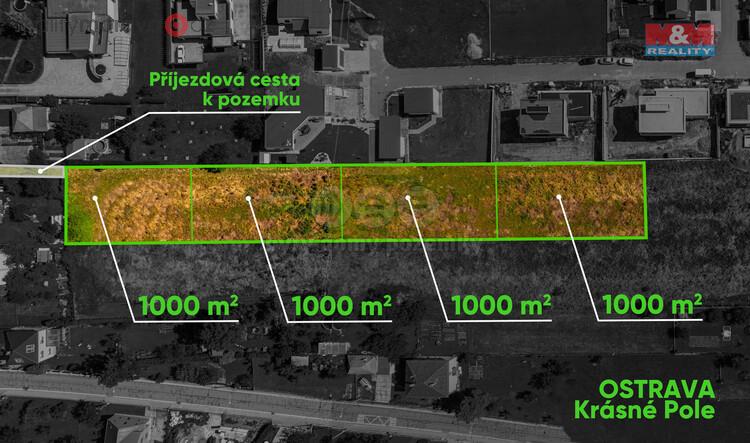 Prodej pozemku k bydlení, 4137 m2, Ostrava - Krásné Pole