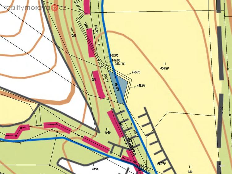 Prodej podílu 1/2 trvalého travního porostu 147 m2 v obci Rakůvka, okres Prostějov