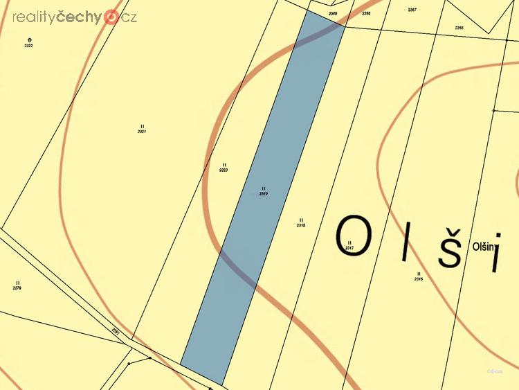 Prodej podílu 1/9 trvalého travního porostu 515 m2 v obci Herálec, okres Žďár nad Sázavou