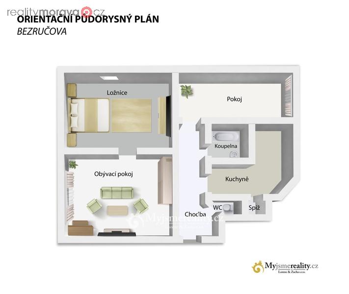 pudorys_kolman_bezrucova_plan_3D