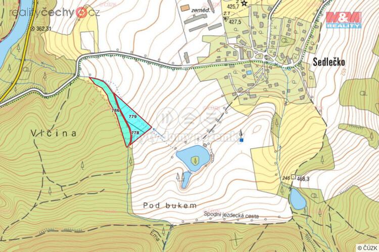 Prodej louky, 15115 m<sup>2</sup>, Sedlečko - Šemnice