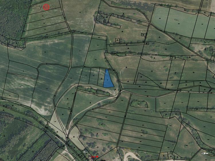 Prodej podílu 1/3 trvalého travního porostu 534 m2 v obci Nečín, okres Příbram