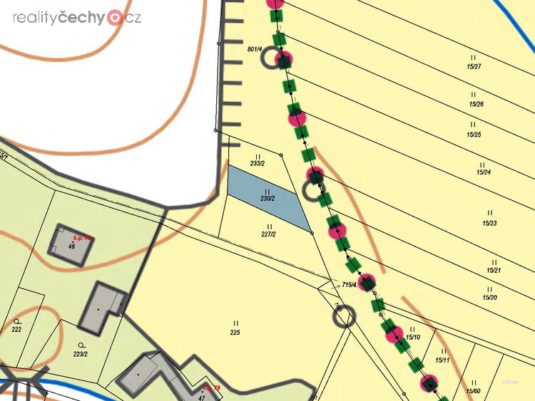 Prodej podílu 2/3 trvalého travního porostu 181 m2 v obci Sběř, okres Jičín