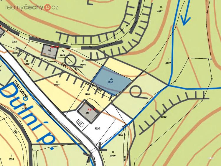 Prodej stavebního pozemku 663 m2 v obci Lampertice, okres Trutnov