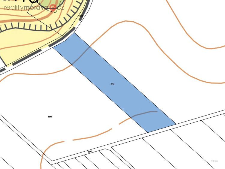 Prodej podílu 1/6 orné půdy 818 m2 v obci Uherský Ostroh, okres Uherské Hradiště