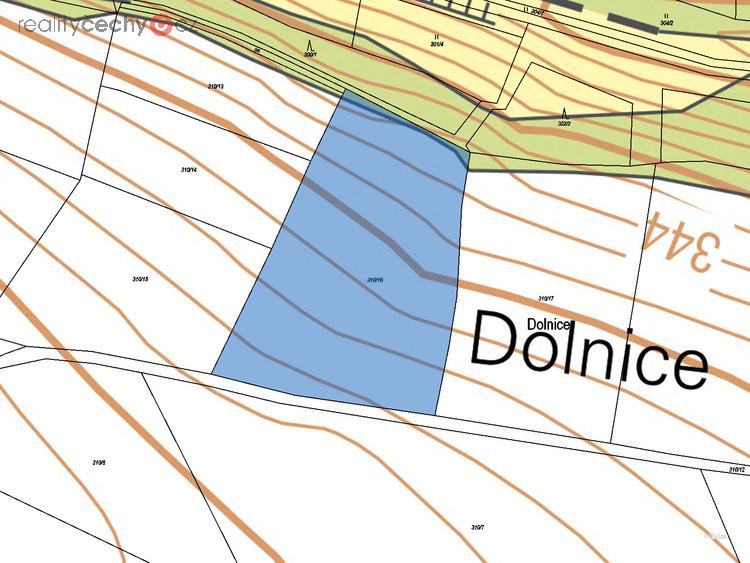 Prodej podílu 1/6 orné půdy 1321 m2 v obci Nosálov, okres Mělník