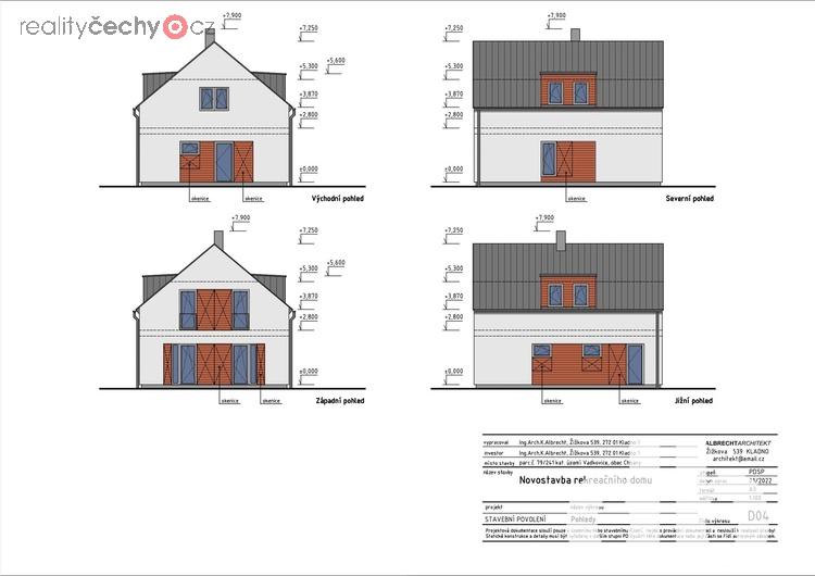 Prodej pozemky pro bydlení, 915 m2 - Chbany - Vadkovice