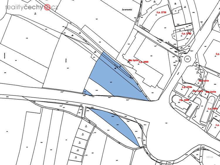 Prodej podílu 1/4 stavebních pozemků 4124 m2 v obci Písek, okres Písek