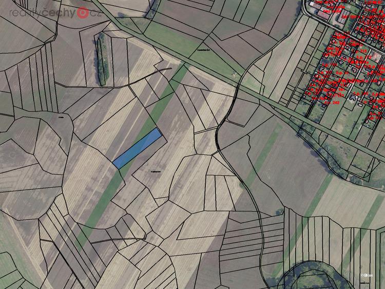 Prodej podílu 1/48 orné půdy 287 m2 v obci Nový Vestec, okres Praha - východ