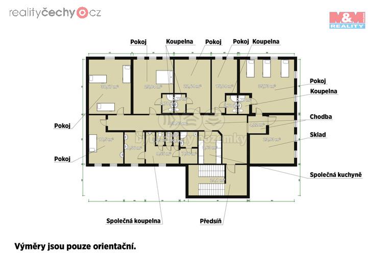 Pronájem ubytovny, 290 m2, Břasy