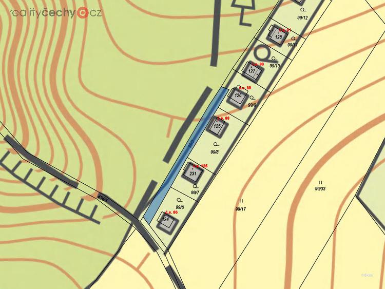 Prodej pozemku ostatní plochy 277 m2 v obci Jíloviště, okres Praha - západ