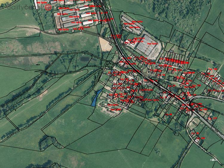 Prodej podílu 1/10 trvalého travního porostu 183 m2 v obci Stará Voda u Mariánských Lázní