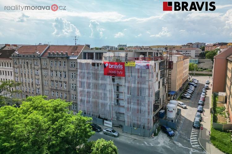 Prodej bytu 1+kk v novostavbě, možnost parkování, družstevní nebo osobní vlastnictví, Brno centrum