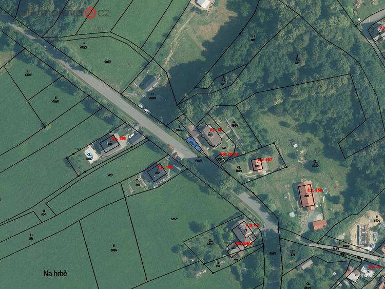 Prodej podílu 1/2 trvalého travního porostu 27 m2 v obci Juřinka, okres Vsetín