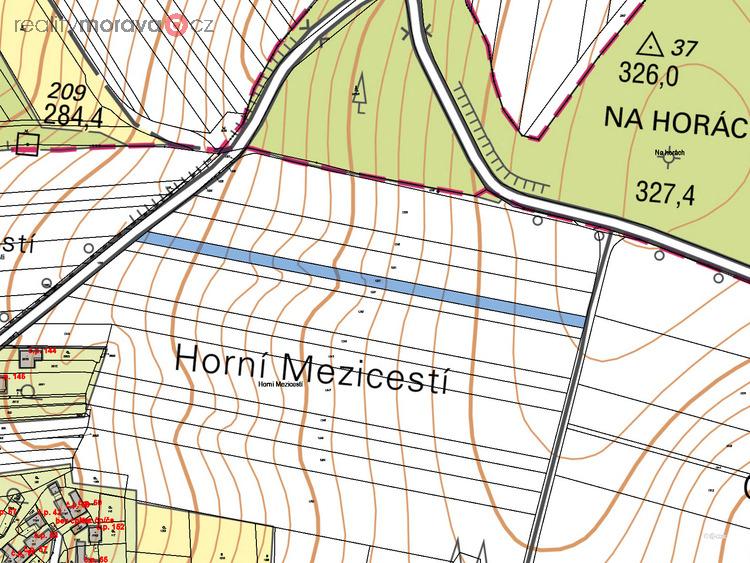 Prodej celku orné půdy, 3117 m2 v obci Oldřichovice, okres Zlín