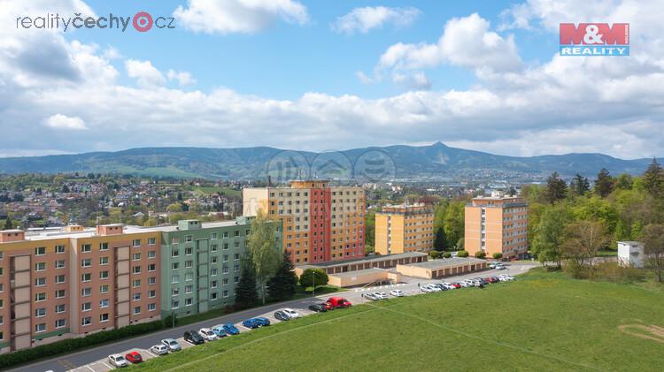 Pronájem bytu 1+1, 43 m2, Liberec, ul. Nad Školou