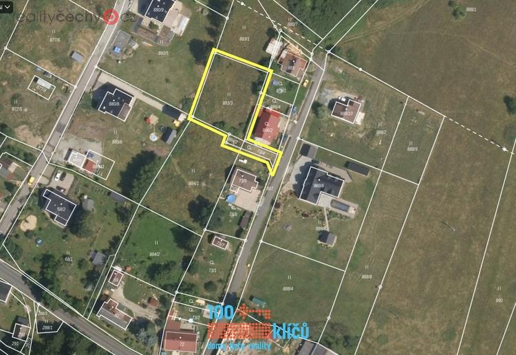 Prodej stavebního pozemku 1.056 m2 - Volfartice u České Lípy