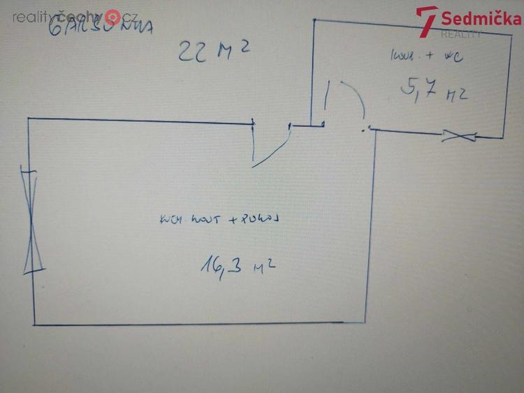 Pronájem byty 1+kk, 22 m2 - Žďár nad Sázavou 1