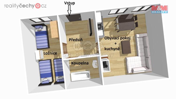 Prodej chalupy, 50 m2, Lom