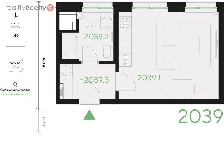 Prodej, Byty 1+kk, 29,9 m2 - Praha 13, Stodůlky