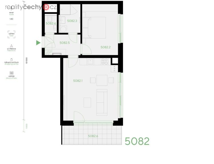 Prodej, Byty 2+kk, 52,8 m2 - Praha 13, Stodůlky