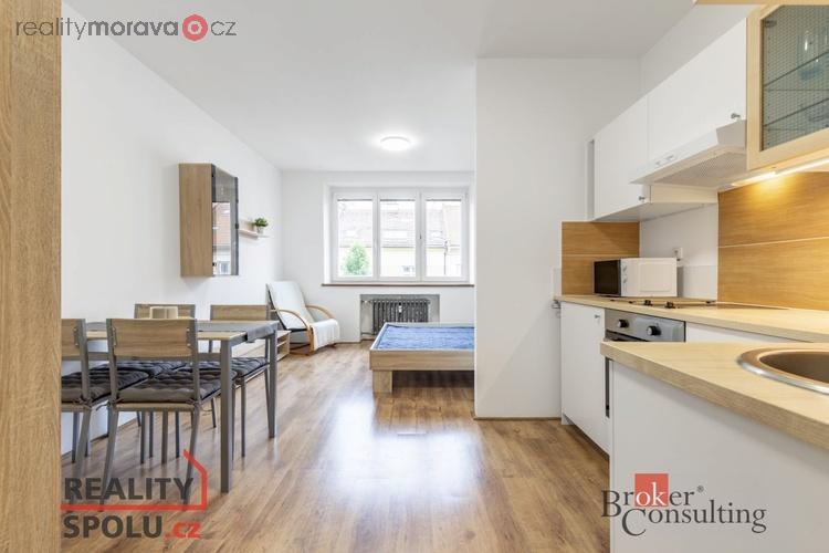 Pronájem byty 1+kk, 30 m2 - Brno - Ponava