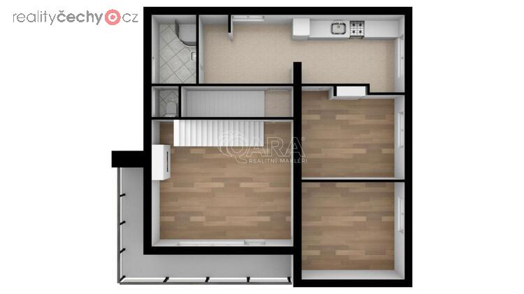 Prostorné a světlé kanceláře 115m2, 5+1 s terasou 10m2 v rodinném domě