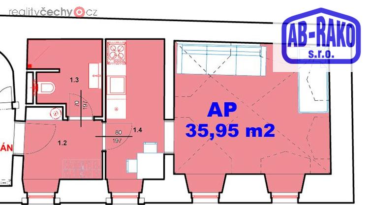 PRONÁJEM atraktivního bytu 1+1 u centra N. Bystřice